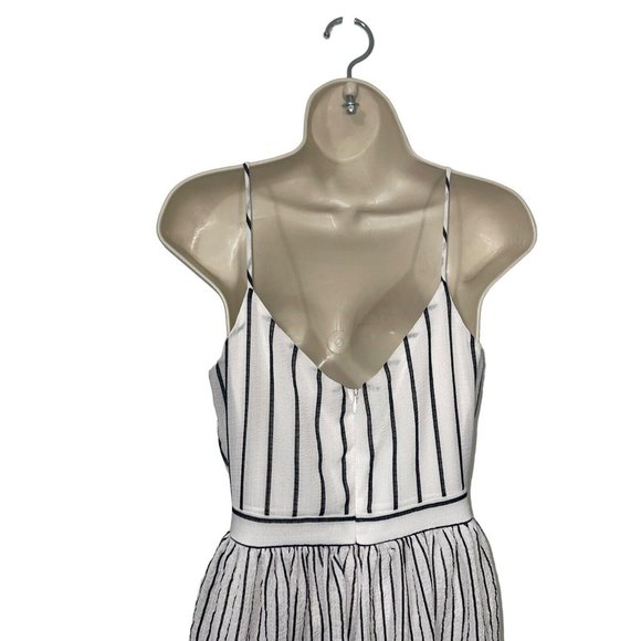 JUST ME Women's Size Small Black and Maxi Striped Tiered Maxi Dress … - Picture 13 of 16